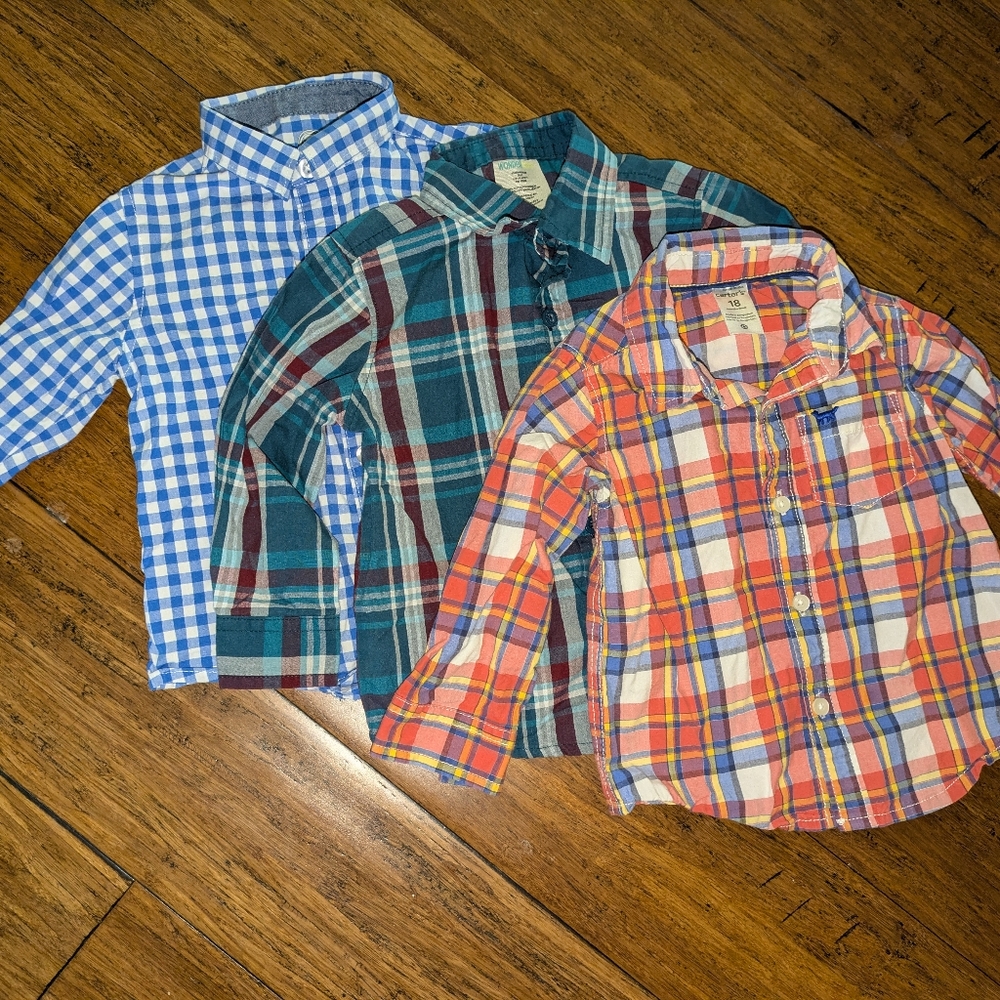Boys shirts, size 18 months